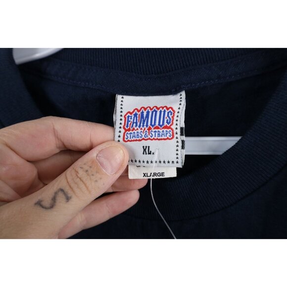 Deadstock Vtg 90s Famous Stars and Straps Mens XL Children of the Beast T-Shirt - Picture 5 of 11